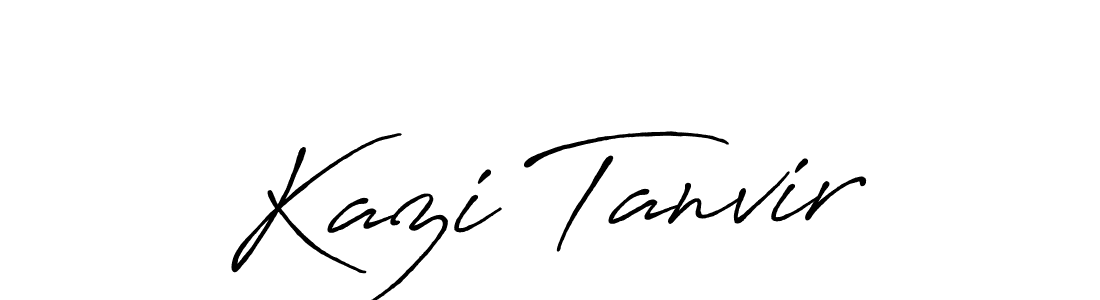 Design your own signature with our free online signature maker. With this signature software, you can create a handwritten (Antro_Vectra_Bolder) signature for name Kazi Tanvir. Kazi Tanvir signature style 7 images and pictures png