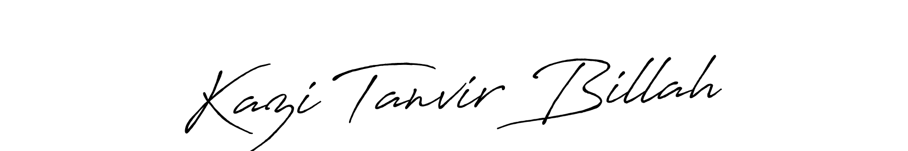 Make a beautiful signature design for name Kazi Tanvir Billah. With this signature (Antro_Vectra_Bolder) style, you can create a handwritten signature for free. Kazi Tanvir Billah signature style 7 images and pictures png