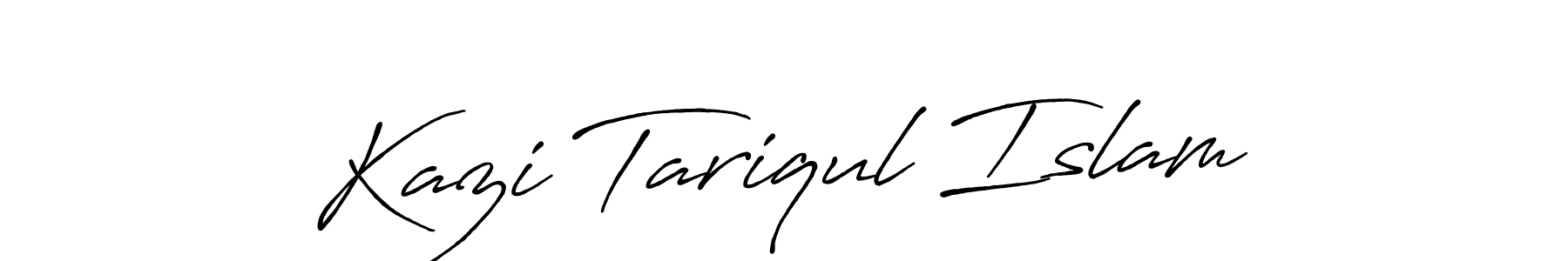 The best way (Antro_Vectra_Bolder) to make a short signature is to pick only two or three words in your name. The name Kazi Tariqul Islam include a total of six letters. For converting this name. Kazi Tariqul Islam signature style 7 images and pictures png