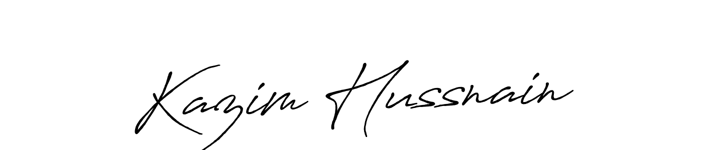 You can use this online signature creator to create a handwritten signature for the name Kazim Hussnain. This is the best online autograph maker. Kazim Hussnain signature style 7 images and pictures png