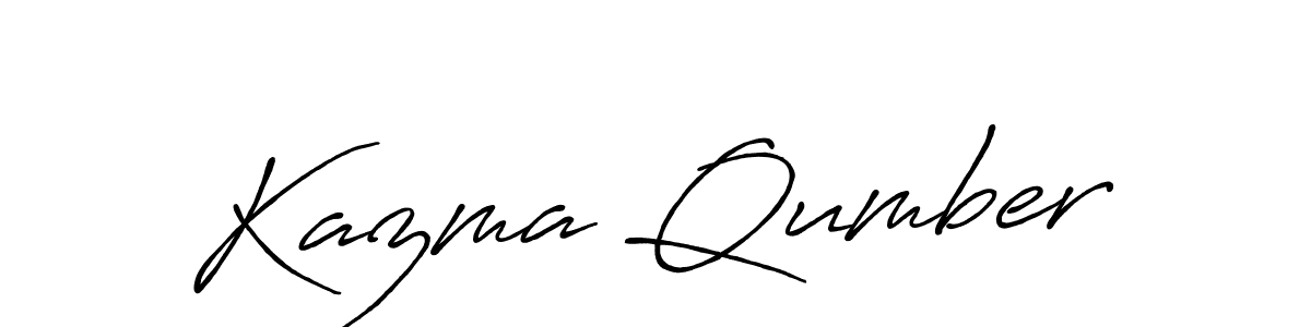 How to make Kazma Qumber signature? Antro_Vectra_Bolder is a professional autograph style. Create handwritten signature for Kazma Qumber name. Kazma Qumber signature style 7 images and pictures png