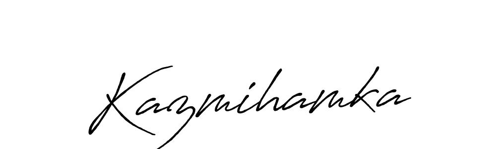 Also we have Kazmihamka name is the best signature style. Create professional handwritten signature collection using Antro_Vectra_Bolder autograph style. Kazmihamka signature style 7 images and pictures png