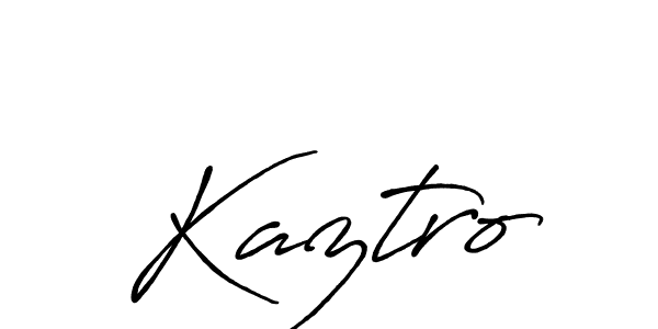 Design your own signature with our free online signature maker. With this signature software, you can create a handwritten (Antro_Vectra_Bolder) signature for name Kaztro. Kaztro signature style 7 images and pictures png