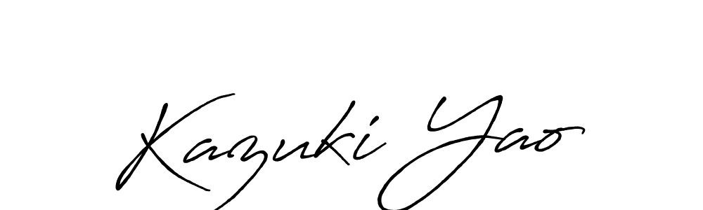 Make a beautiful signature design for name Kazuki Yao. Use this online signature maker to create a handwritten signature for free. Kazuki Yao signature style 7 images and pictures png