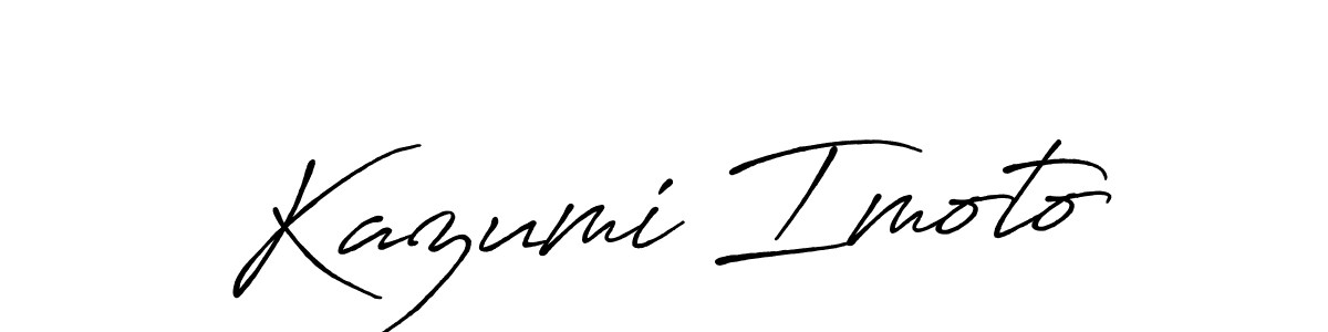 Once you've used our free online signature maker to create your best signature Antro_Vectra_Bolder style, it's time to enjoy all of the benefits that Kazumi Imoto name signing documents. Kazumi Imoto signature style 7 images and pictures png