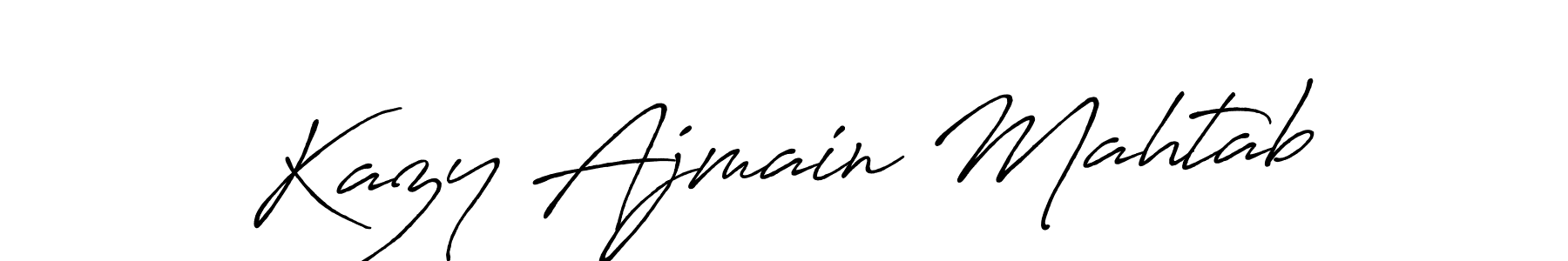 if you are searching for the best signature style for your name Kazy Ajmain Mahtab. so please give up your signature search. here we have designed multiple signature styles  using Antro_Vectra_Bolder. Kazy Ajmain Mahtab signature style 7 images and pictures png