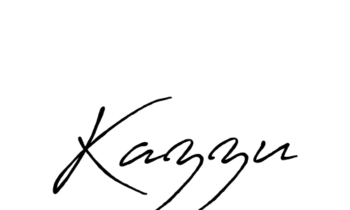 How to make Kazzu signature? Antro_Vectra_Bolder is a professional autograph style. Create handwritten signature for Kazzu name. Kazzu signature style 7 images and pictures png