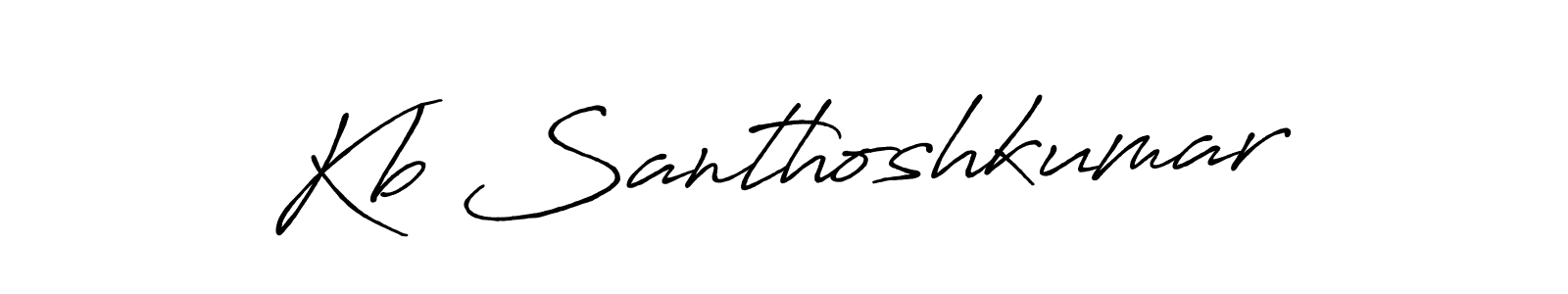 It looks lik you need a new signature style for name Kb Santhoshkumar. Design unique handwritten (Antro_Vectra_Bolder) signature with our free signature maker in just a few clicks. Kb Santhoshkumar signature style 7 images and pictures png