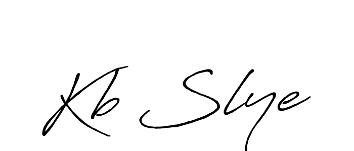 How to make Kb Slye name signature. Use Antro_Vectra_Bolder style for creating short signs online. This is the latest handwritten sign. Kb Slye signature style 7 images and pictures png