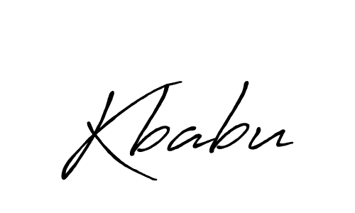 Create a beautiful signature design for name Kbabu. With this signature (Antro_Vectra_Bolder) fonts, you can make a handwritten signature for free. Kbabu signature style 7 images and pictures png