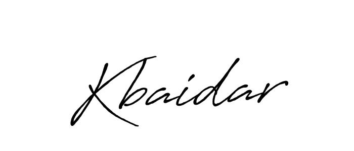 How to make Kbaidar name signature. Use Antro_Vectra_Bolder style for creating short signs online. This is the latest handwritten sign. Kbaidar signature style 7 images and pictures png