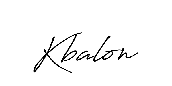 Design your own signature with our free online signature maker. With this signature software, you can create a handwritten (Antro_Vectra_Bolder) signature for name Kbalon. Kbalon signature style 7 images and pictures png