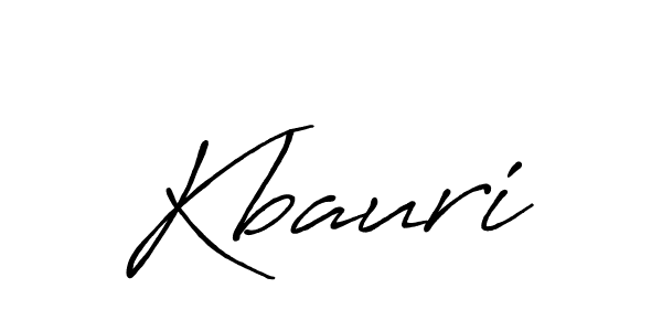 Make a beautiful signature design for name Kbauri. With this signature (Antro_Vectra_Bolder) style, you can create a handwritten signature for free. Kbauri signature style 7 images and pictures png