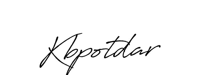 Use a signature maker to create a handwritten signature online. With this signature software, you can design (Antro_Vectra_Bolder) your own signature for name Kbpotdar. Kbpotdar signature style 7 images and pictures png