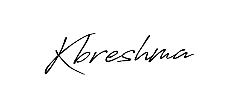 How to make Kbreshma name signature. Use Antro_Vectra_Bolder style for creating short signs online. This is the latest handwritten sign. Kbreshma signature style 7 images and pictures png