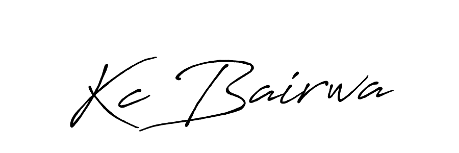 Kc Bairwa stylish signature style. Best Handwritten Sign (Antro_Vectra_Bolder) for my name. Handwritten Signature Collection Ideas for my name Kc Bairwa. Kc Bairwa signature style 7 images and pictures png