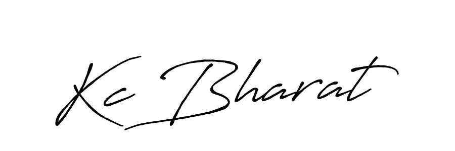 Design your own signature with our free online signature maker. With this signature software, you can create a handwritten (Antro_Vectra_Bolder) signature for name Kc Bharat. Kc Bharat signature style 7 images and pictures png