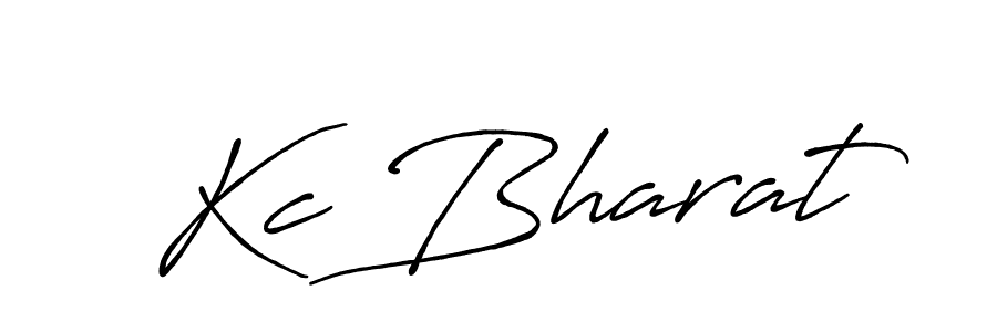 Design your own signature with our free online signature maker. With this signature software, you can create a handwritten (Antro_Vectra_Bolder) signature for name Kc Bharat. Kc Bharat signature style 7 images and pictures png