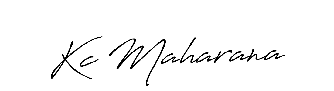 How to make Kc Maharana name signature. Use Antro_Vectra_Bolder style for creating short signs online. This is the latest handwritten sign. Kc Maharana signature style 7 images and pictures png