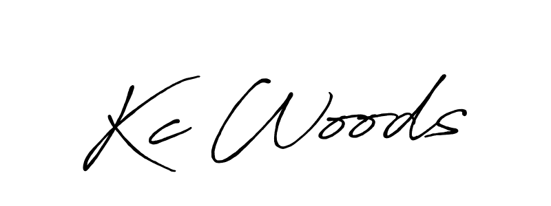 Design your own signature with our free online signature maker. With this signature software, you can create a handwritten (Antro_Vectra_Bolder) signature for name Kc Woods. Kc Woods signature style 7 images and pictures png