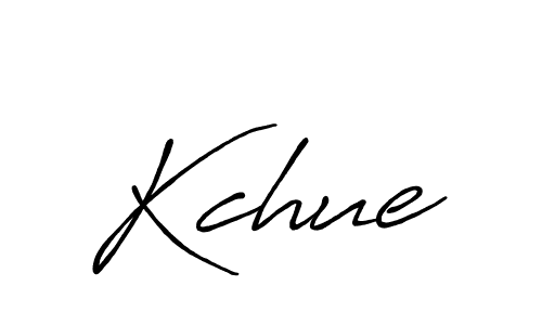 How to make Kchue signature? Antro_Vectra_Bolder is a professional autograph style. Create handwritten signature for Kchue name. Kchue signature style 7 images and pictures png