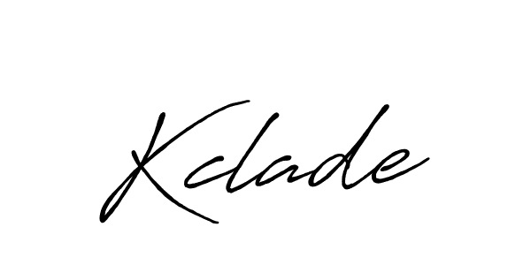 You should practise on your own different ways (Antro_Vectra_Bolder) to write your name (Kclade) in signature. don't let someone else do it for you. Kclade signature style 7 images and pictures png