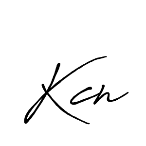 Kcn stylish signature style. Best Handwritten Sign (Antro_Vectra_Bolder) for my name. Handwritten Signature Collection Ideas for my name Kcn. Kcn signature style 7 images and pictures png