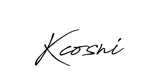 How to make Kcosni signature? Antro_Vectra_Bolder is a professional autograph style. Create handwritten signature for Kcosni name. Kcosni signature style 7 images and pictures png