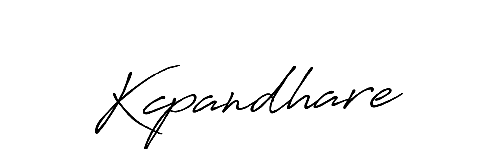 Kcpandhare stylish signature style. Best Handwritten Sign (Antro_Vectra_Bolder) for my name. Handwritten Signature Collection Ideas for my name Kcpandhare. Kcpandhare signature style 7 images and pictures png