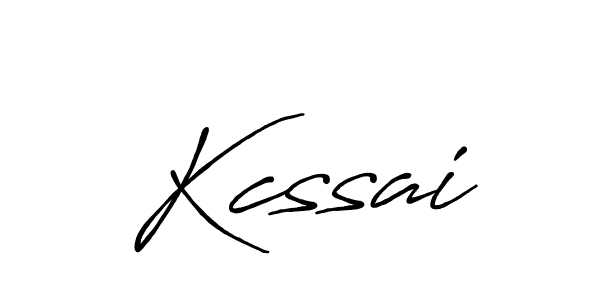 Use a signature maker to create a handwritten signature online. With this signature software, you can design (Antro_Vectra_Bolder) your own signature for name Kcssai. Kcssai signature style 7 images and pictures png