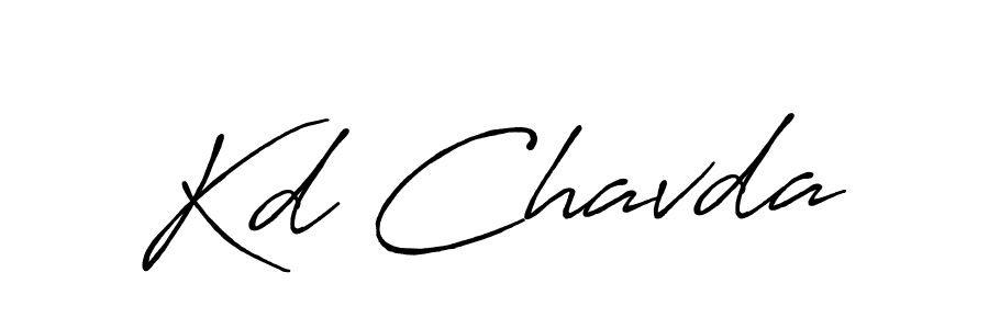 Design your own signature with our free online signature maker. With this signature software, you can create a handwritten (Antro_Vectra_Bolder) signature for name Kd Chavda. Kd Chavda signature style 7 images and pictures png