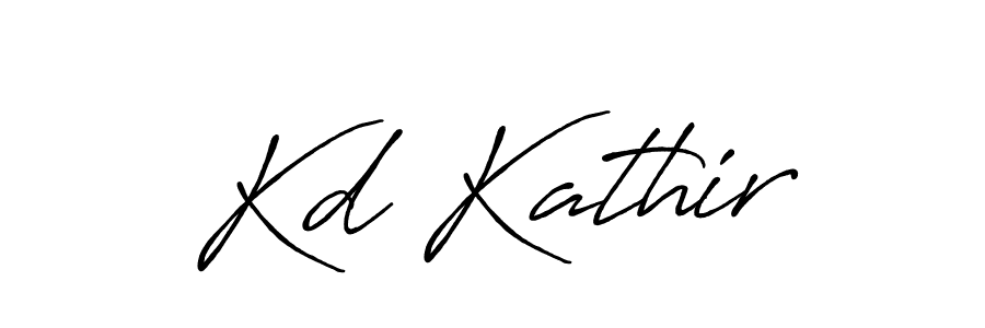 Use a signature maker to create a handwritten signature online. With this signature software, you can design (Antro_Vectra_Bolder) your own signature for name Kd Kathir. Kd Kathir signature style 7 images and pictures png
