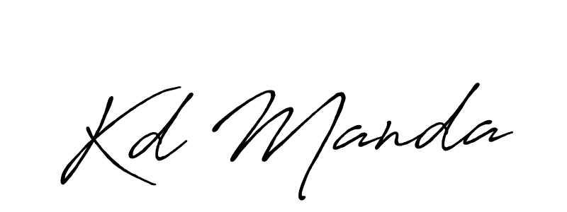 The best way (Antro_Vectra_Bolder) to make a short signature is to pick only two or three words in your name. The name Kd Manda include a total of six letters. For converting this name. Kd Manda signature style 7 images and pictures png