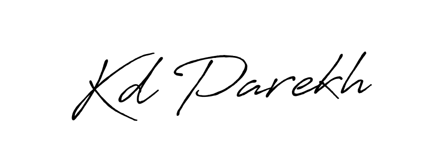 Kd Parekh stylish signature style. Best Handwritten Sign (Antro_Vectra_Bolder) for my name. Handwritten Signature Collection Ideas for my name Kd Parekh. Kd Parekh signature style 7 images and pictures png