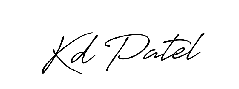 Also we have Kd Patel name is the best signature style. Create professional handwritten signature collection using Antro_Vectra_Bolder autograph style. Kd Patel signature style 7 images and pictures png