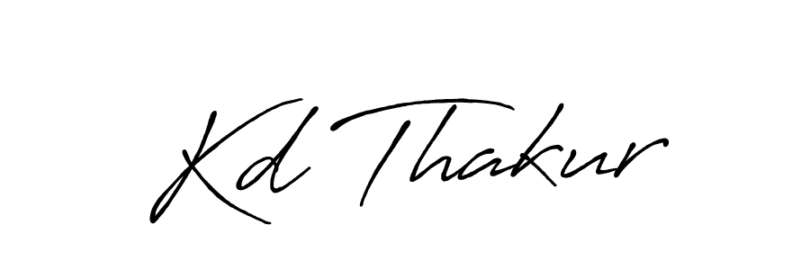 How to make Kd Thakur name signature. Use Antro_Vectra_Bolder style for creating short signs online. This is the latest handwritten sign. Kd Thakur signature style 7 images and pictures png