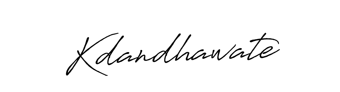 Create a beautiful signature design for name Kdandhawate. With this signature (Antro_Vectra_Bolder) fonts, you can make a handwritten signature for free. Kdandhawate signature style 7 images and pictures png