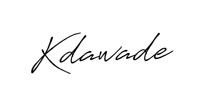 Also we have Kdawade name is the best signature style. Create professional handwritten signature collection using Antro_Vectra_Bolder autograph style. Kdawade signature style 7 images and pictures png