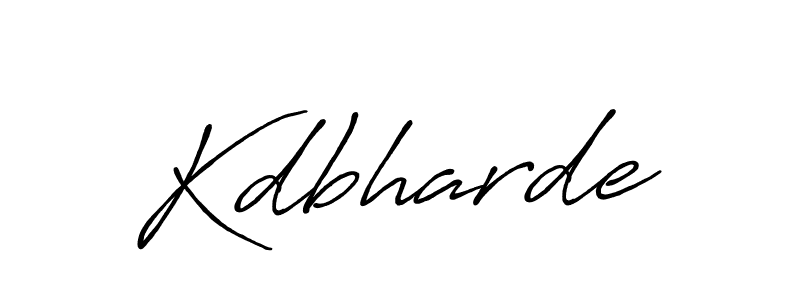 Design your own signature with our free online signature maker. With this signature software, you can create a handwritten (Antro_Vectra_Bolder) signature for name Kdbharde. Kdbharde signature style 7 images and pictures png