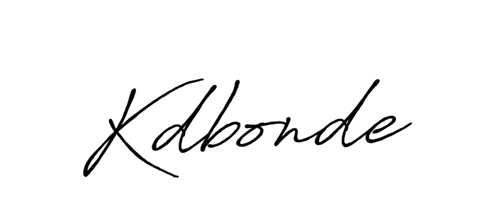 Use a signature maker to create a handwritten signature online. With this signature software, you can design (Antro_Vectra_Bolder) your own signature for name Kdbonde. Kdbonde signature style 7 images and pictures png