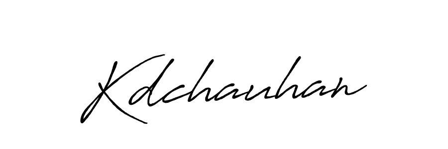 Create a beautiful signature design for name Kdchauhan. With this signature (Antro_Vectra_Bolder) fonts, you can make a handwritten signature for free. Kdchauhan signature style 7 images and pictures png