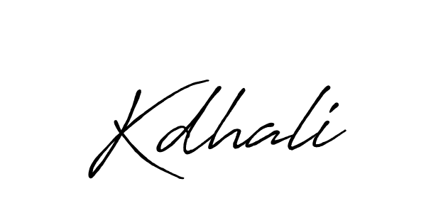Also we have Kdhali name is the best signature style. Create professional handwritten signature collection using Antro_Vectra_Bolder autograph style. Kdhali signature style 7 images and pictures png