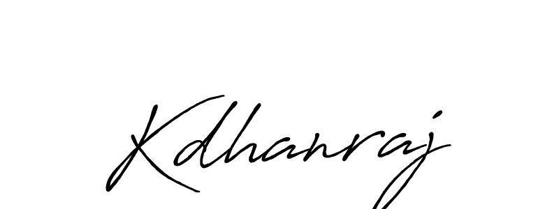 Make a beautiful signature design for name Kdhanraj. Use this online signature maker to create a handwritten signature for free. Kdhanraj signature style 7 images and pictures png