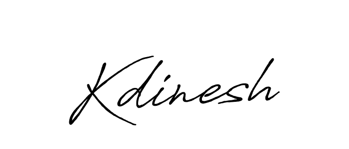 Design your own signature with our free online signature maker. With this signature software, you can create a handwritten (Antro_Vectra_Bolder) signature for name Kdinesh. Kdinesh signature style 7 images and pictures png