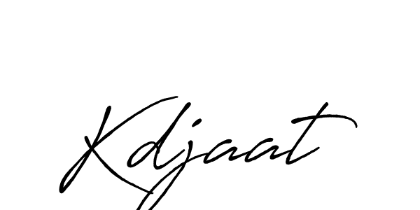 Use a signature maker to create a handwritten signature online. With this signature software, you can design (Antro_Vectra_Bolder) your own signature for name Kdjaat. Kdjaat signature style 7 images and pictures png