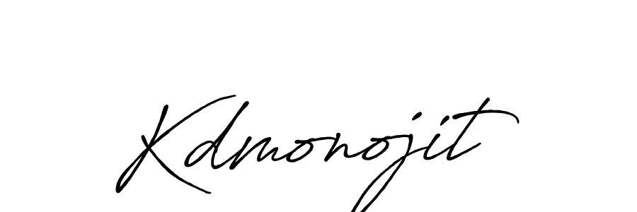 Make a beautiful signature design for name Kdmonojit. With this signature (Antro_Vectra_Bolder) style, you can create a handwritten signature for free. Kdmonojit signature style 7 images and pictures png