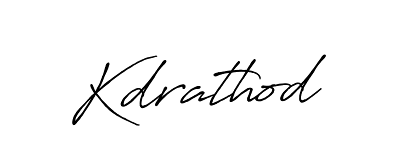 Create a beautiful signature design for name Kdrathod. With this signature (Antro_Vectra_Bolder) fonts, you can make a handwritten signature for free. Kdrathod signature style 7 images and pictures png