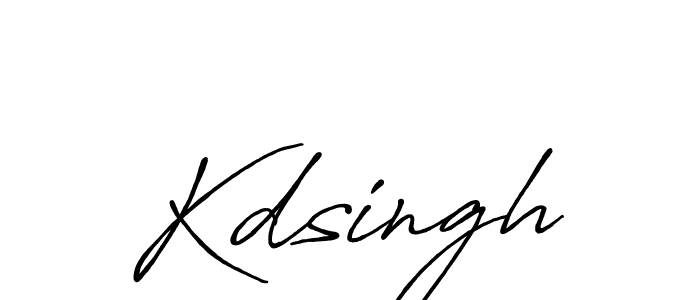 Use a signature maker to create a handwritten signature online. With this signature software, you can design (Antro_Vectra_Bolder) your own signature for name Kdsingh. Kdsingh signature style 7 images and pictures png