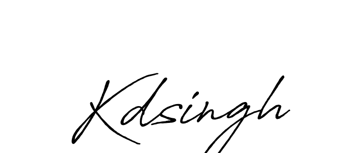 Use a signature maker to create a handwritten signature online. With this signature software, you can design (Antro_Vectra_Bolder) your own signature for name Kdsingh. Kdsingh signature style 7 images and pictures png