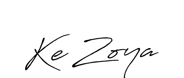Make a short Ke Zoya signature style. Manage your documents anywhere anytime using Antro_Vectra_Bolder. Create and add eSignatures, submit forms, share and send files easily. Ke Zoya signature style 7 images and pictures png